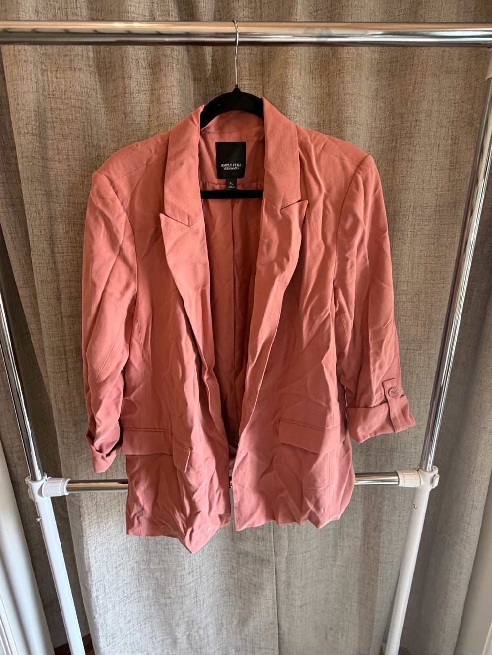 Simply Vera Vera Wang Dusty Rose Blazer